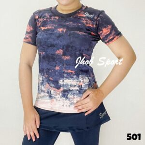 501 Atasan Kaos Motif Wanita - Gambar 17