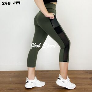 246 Legging 7/8 Polos Jaring - Gambar 9