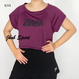 511 Atasan Sabrina Crop Polos - Gambar 11