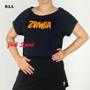 511 Atasan Sabrina Crop Polos - Gambar 15