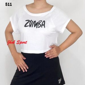 511 Atasan Sabrina Crop Polos - Gambar 8